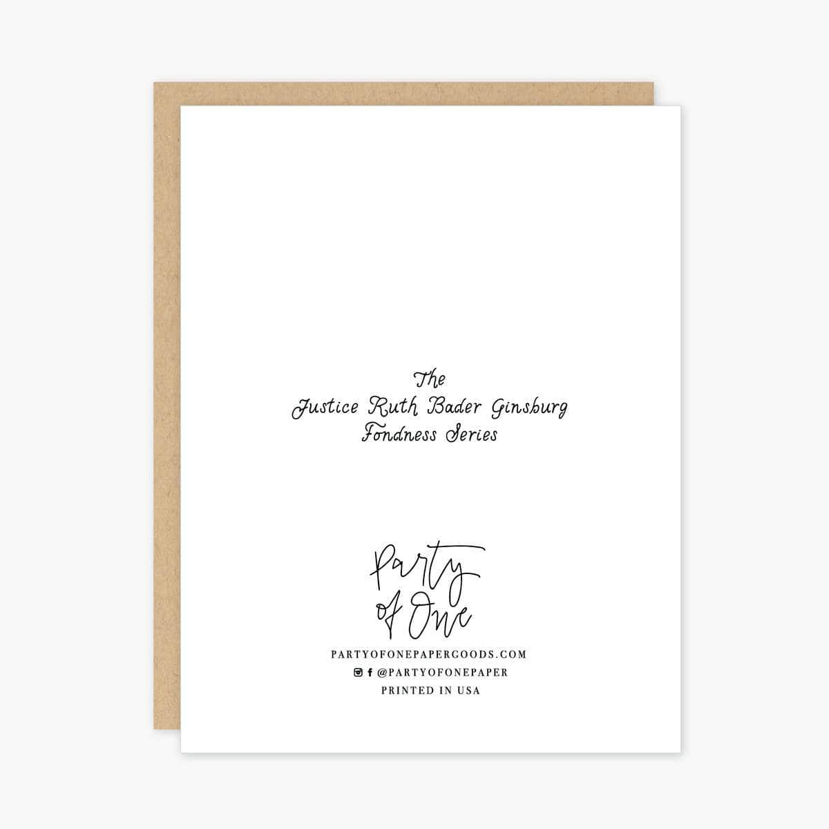 Party of One - Ruth Bader Ginsburg Hanukkah Cards - Box of 8 - ModernTribe