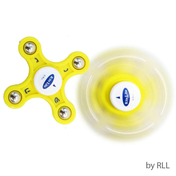 Rite Lite Toy Yellow Dreidel Fidget Spinner - Blue, Yellow or White
