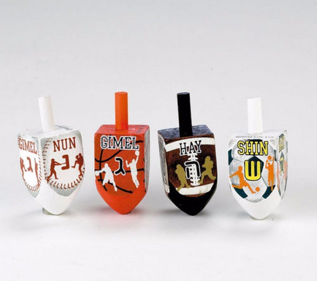 Rite Lite - Sports Dreidels - Set of 4 - ModernTribe