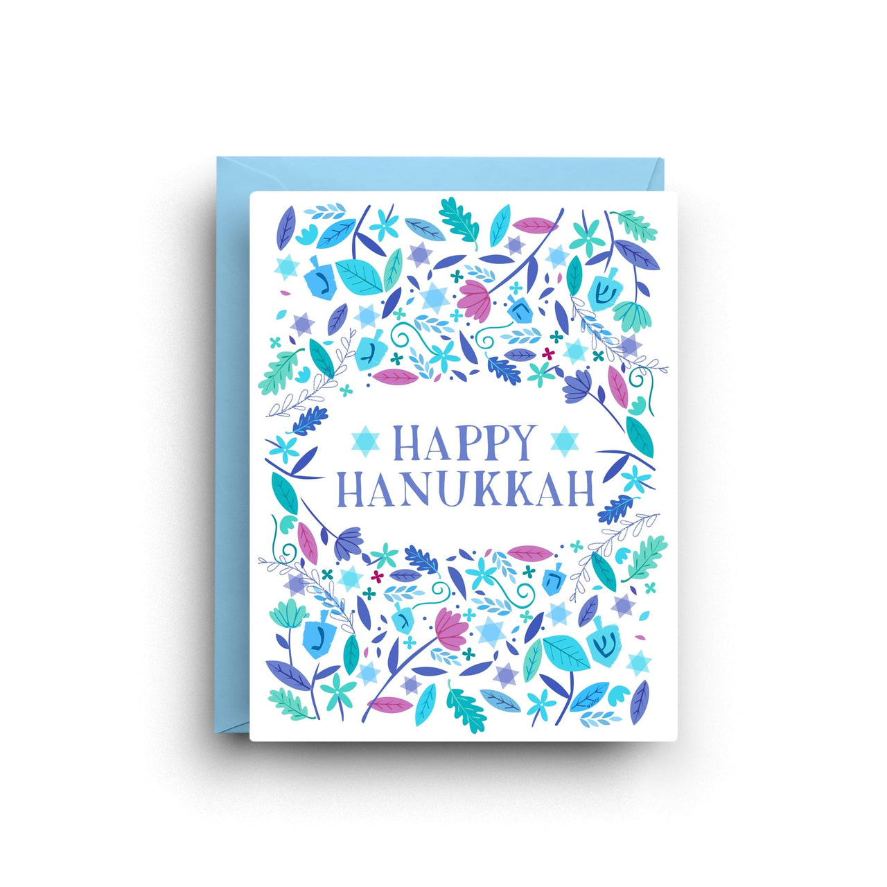 Nicole Marie Paperie - Happy Hanukkah Holiday Card - Boxed Set of 6 - ModernTribe