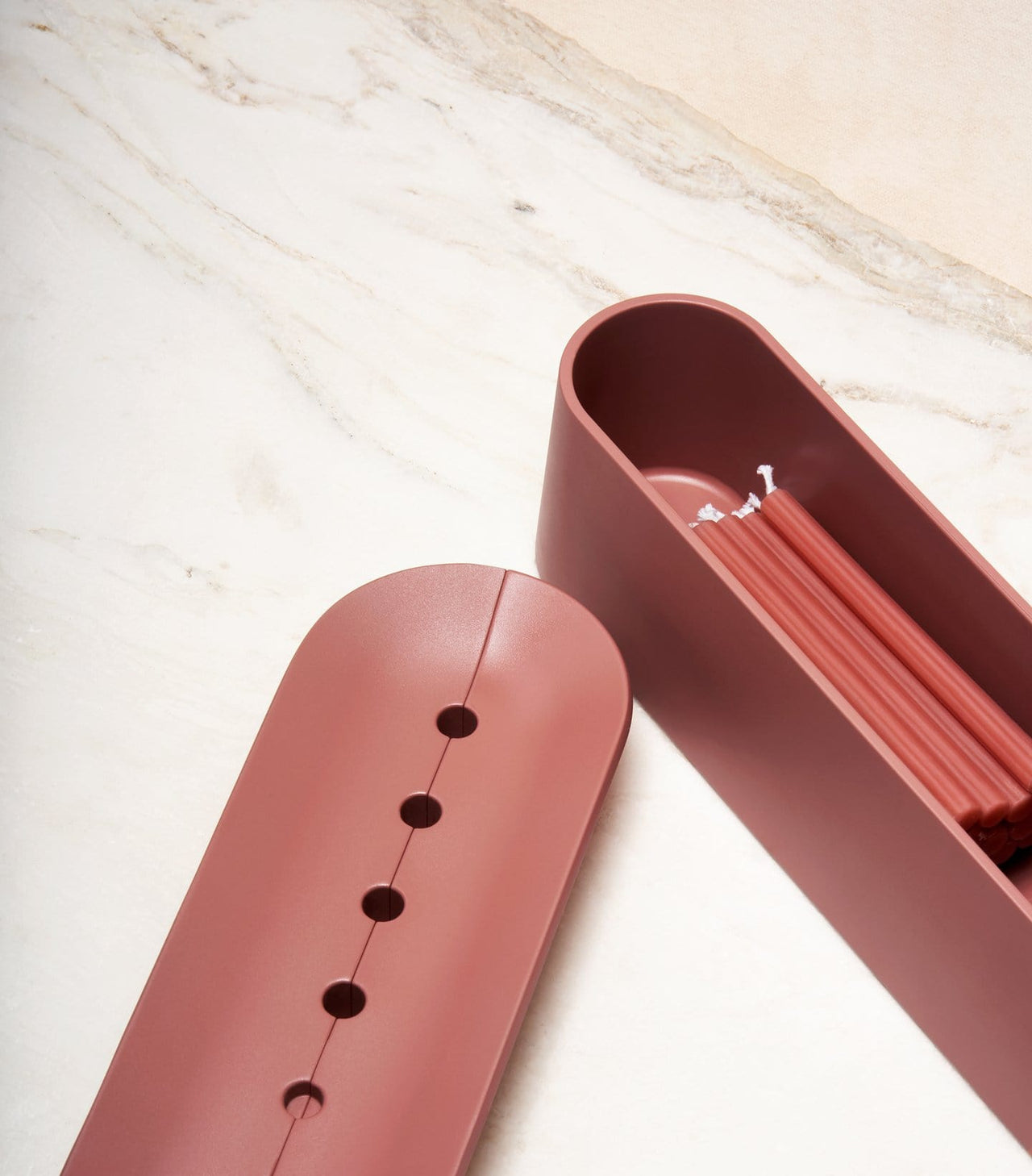 Via Maris - Block Menorah by Via Maris - Clay - ModernTribe