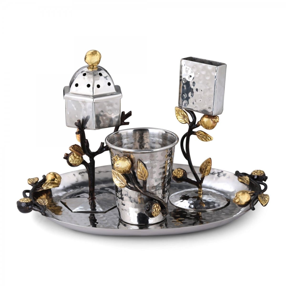 Yair Emanuel - Stainless Steel Pomegranate Havdalah Set by Yair Emanuel - ModernTribe