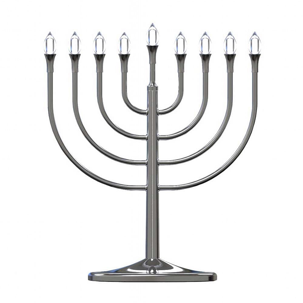 Aviv Judaica - Large LED Electric Display Menorah with USB Option - ModernTribe