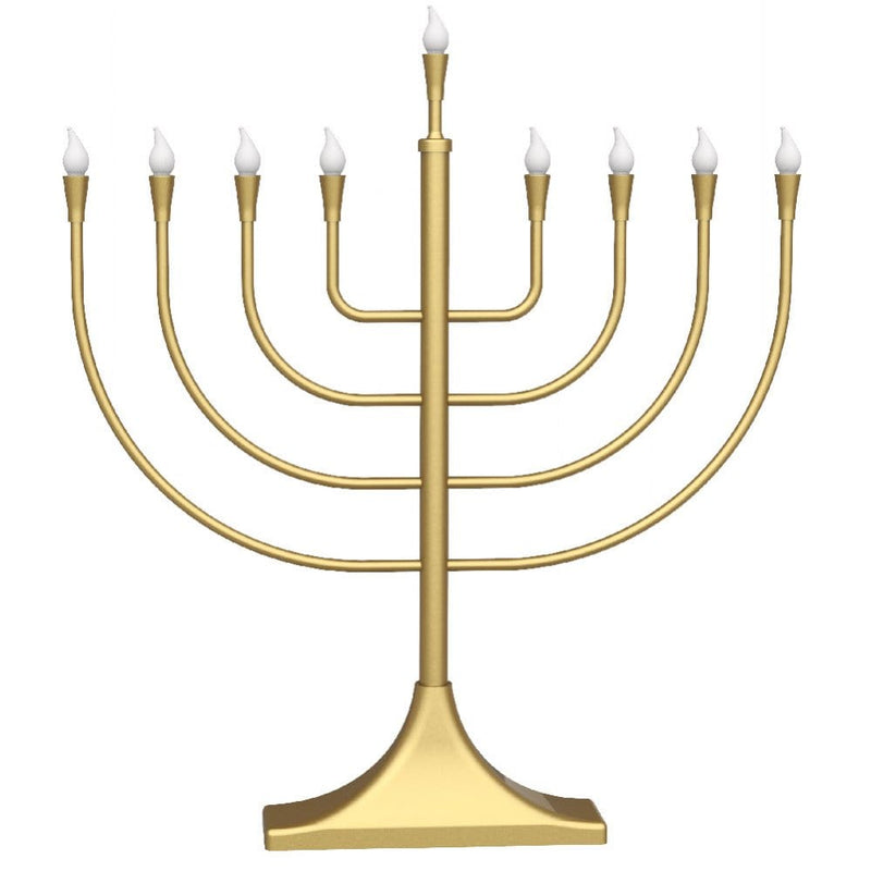 Aviv Judaica - Large Traditional Electric Menorah - Gold - ModernTribe