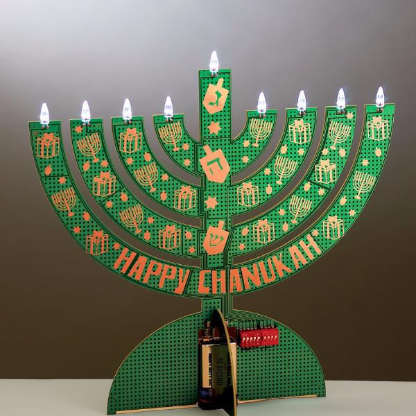Rite Lite - Electric LED Circuitboard Menorah - ModernTribe