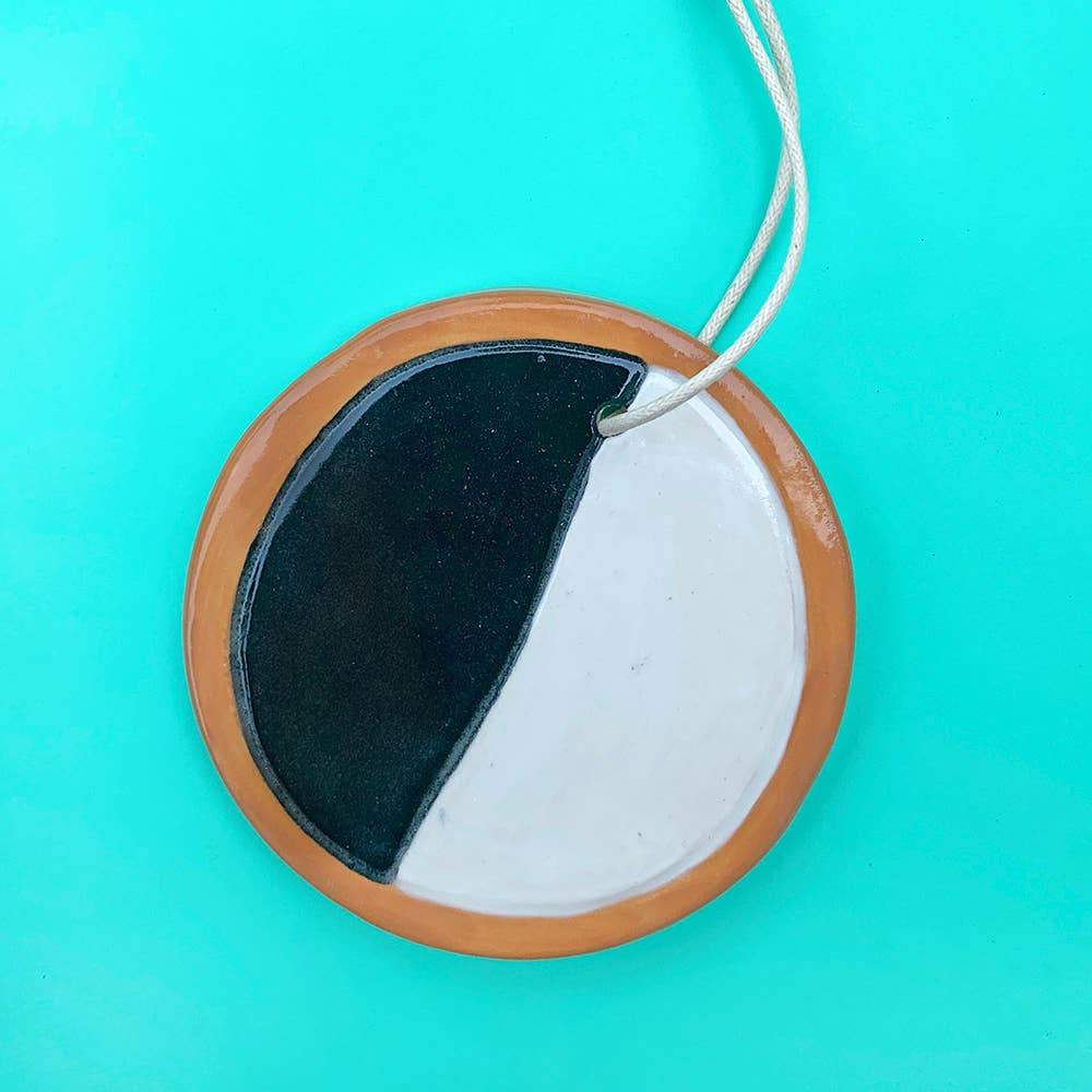 Gold Teeth Brooklyn - Black and White Cookie Ceramic Ornament - ModernTribe