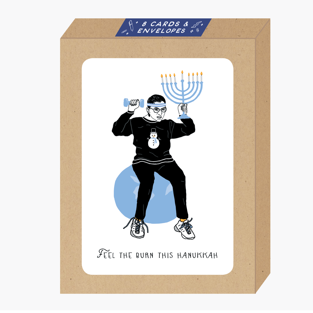 Party of One - Ruth Bader Ginsburg Hanukkah Cards - Box of 8 - ModernTribe