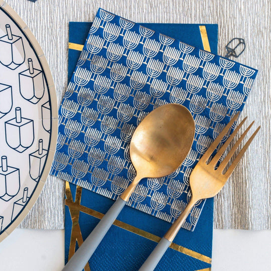 Menorah Cocktail Napkins - Set of 20