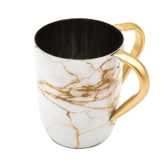 Marble Wash Cup - White and Gold