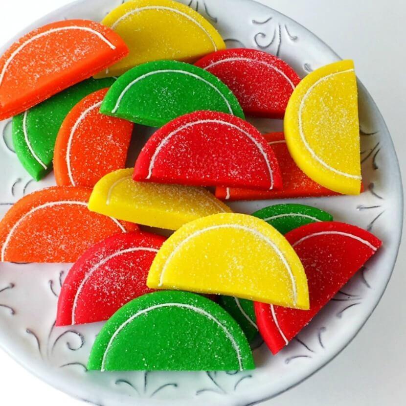 Marzipops Candy Marzipan Fruit Slices
