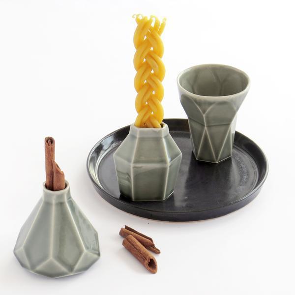 Studio Armadillo - Modern Havdalah Set - Grey - ModernTribe