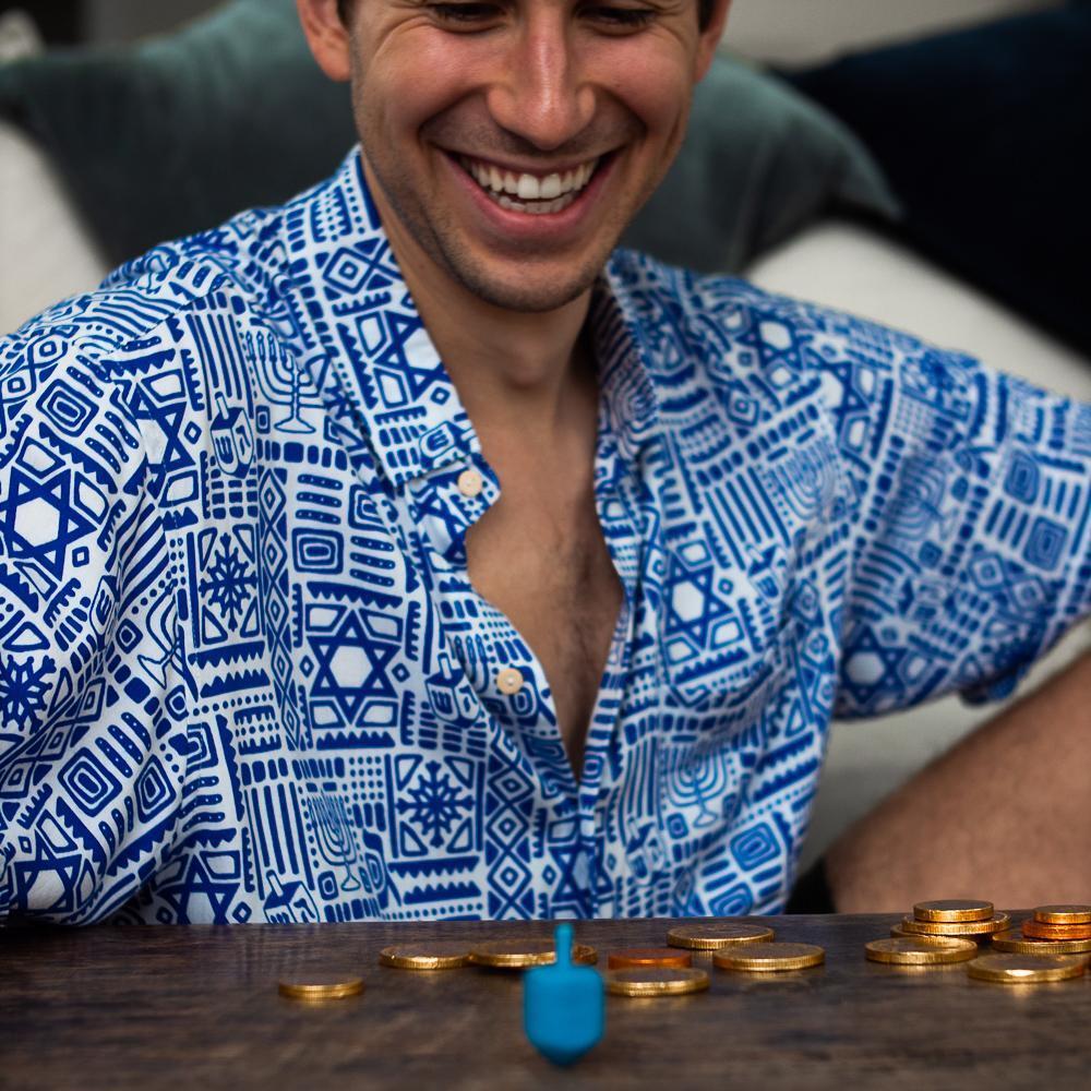 Kenny Flowers - The Challah Days Hanukkah Hawaiian Shirt - (Sizes S - 3XL) - ModernTribe