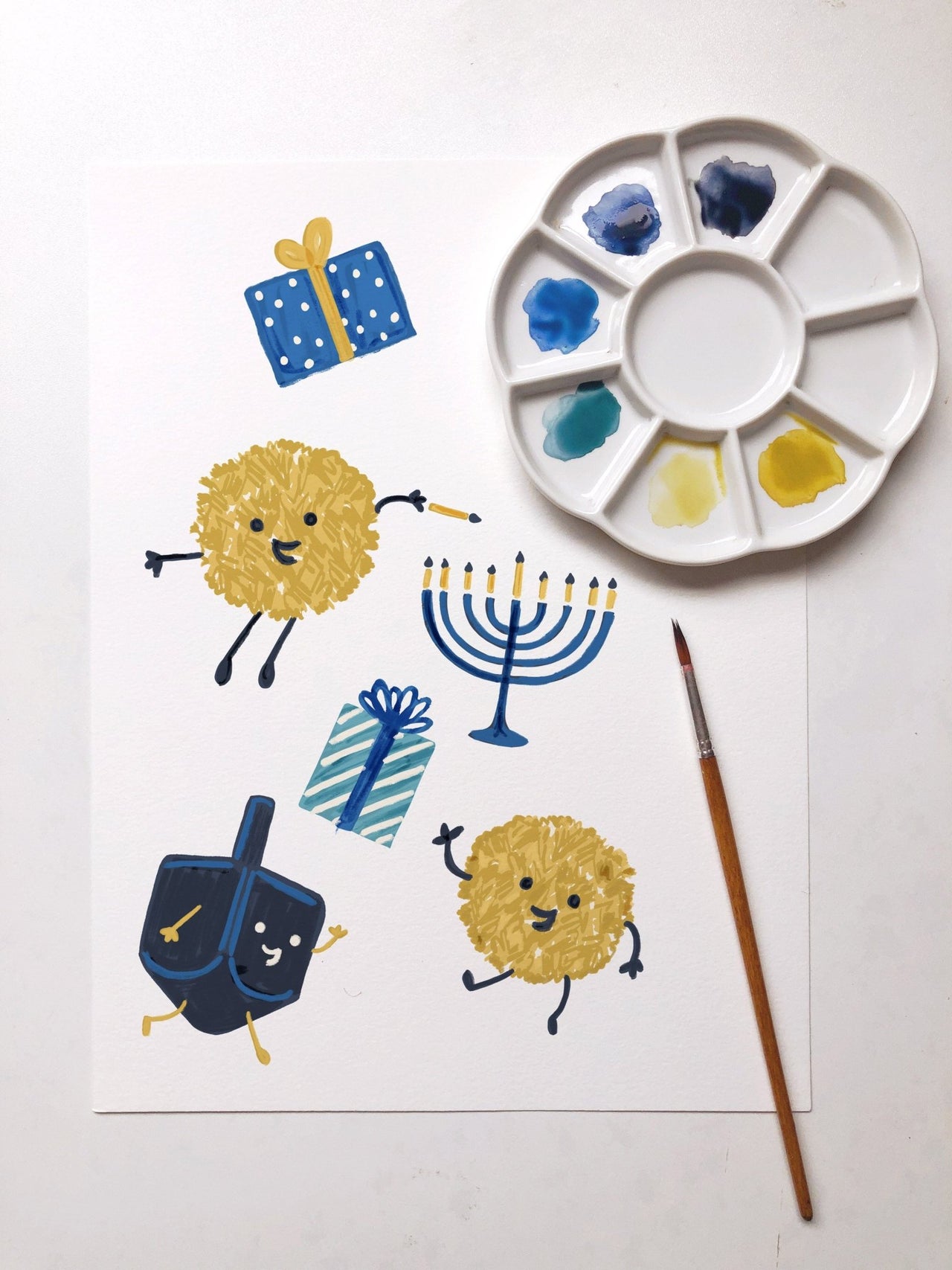 Clover Baby and Kids - Baby and Kids Long Sleeve Hanukkah Pajamas Set - (12M - 6T) - ModernTribe