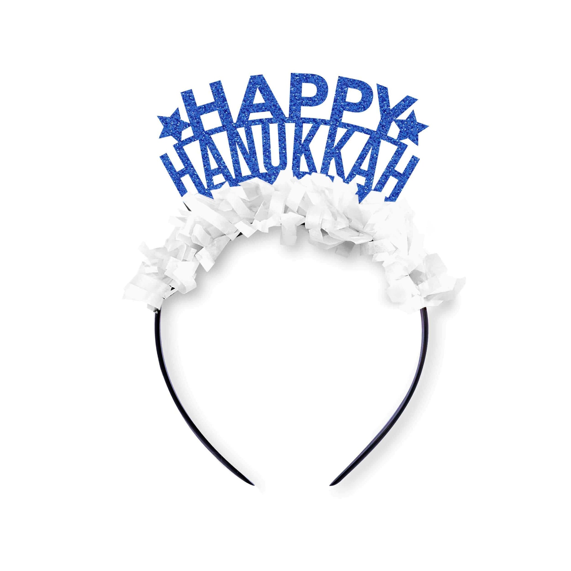 Festive Gal Headbands Blue Happy Hanukkah Headband