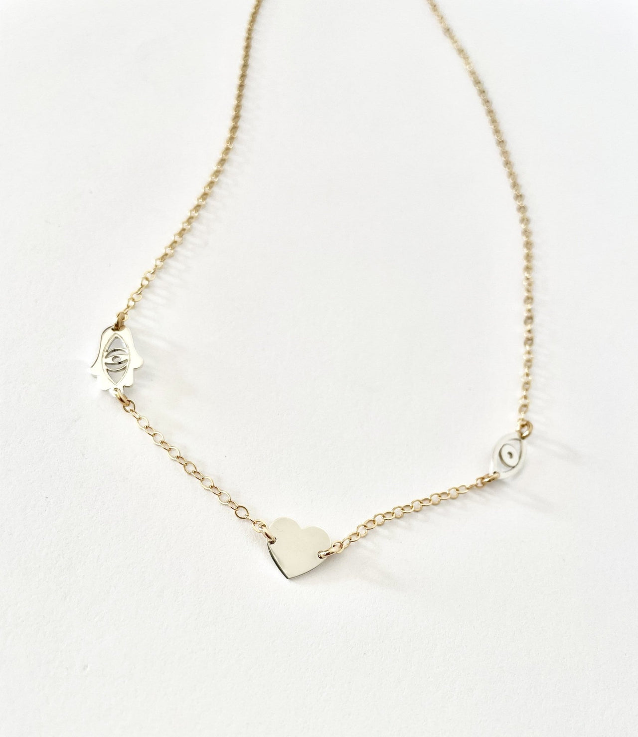 Miriam Merenfeld Jewelry - Good Luck Minis Necklace - (Sterling Silver, Gold - Plated, or Two - Tone) - ModernTribe