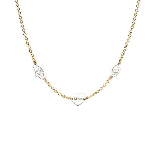 Good Luck Minis Necklace - (Sterling Silver, Gold-Plated, or Two-Tone)