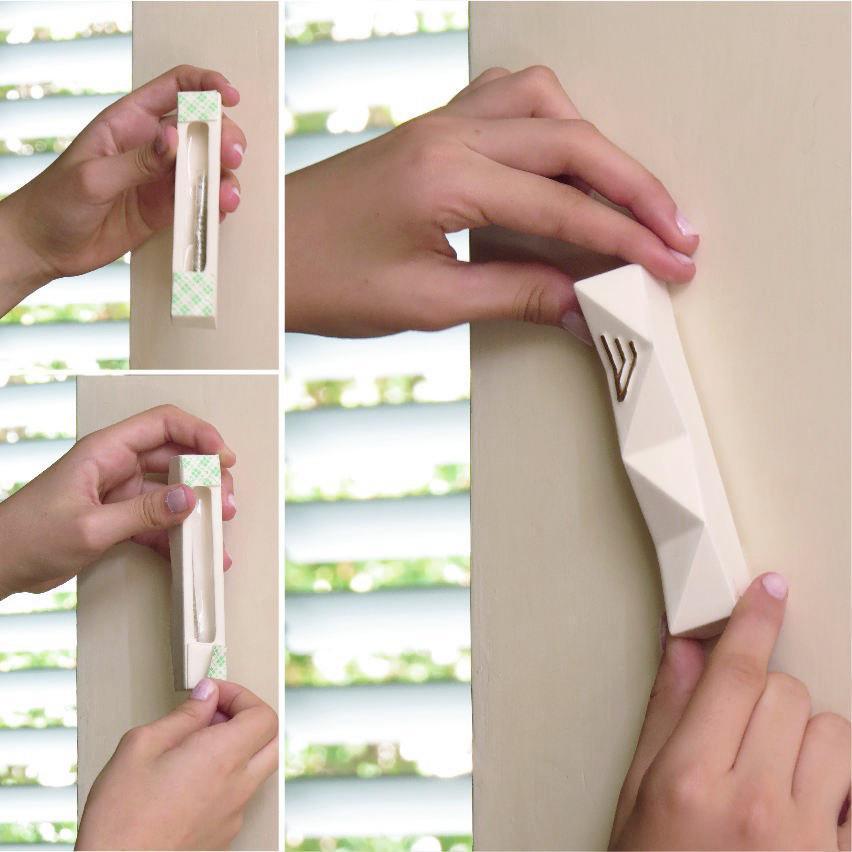Studio Armadillo - Modern Geometric Mezuzah - White and Silver - ModernTribe