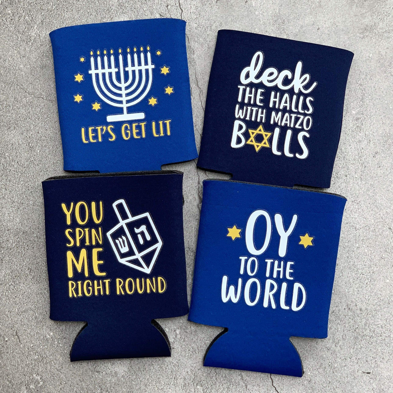 Fringe Favors - Hanukkah Koozies - Set of 4 - ModernTribe