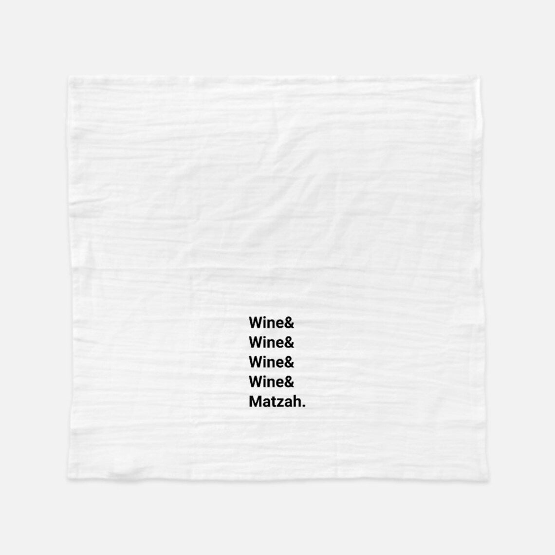 Rin Out Loud - Wine & Matzah Tea Towel - ModernTribe