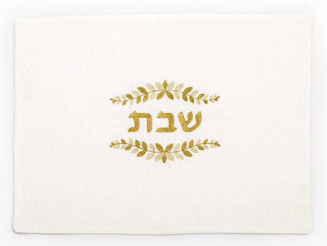 Three Generations - Embroidered Gold Leaves Shabbat Challah Cover - ModernTribe