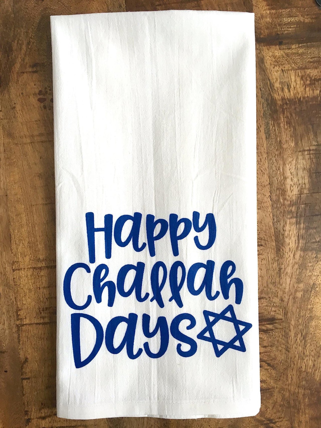 Kitchen Conversation - Happy Challah Days Tea Towel - ModernTribe