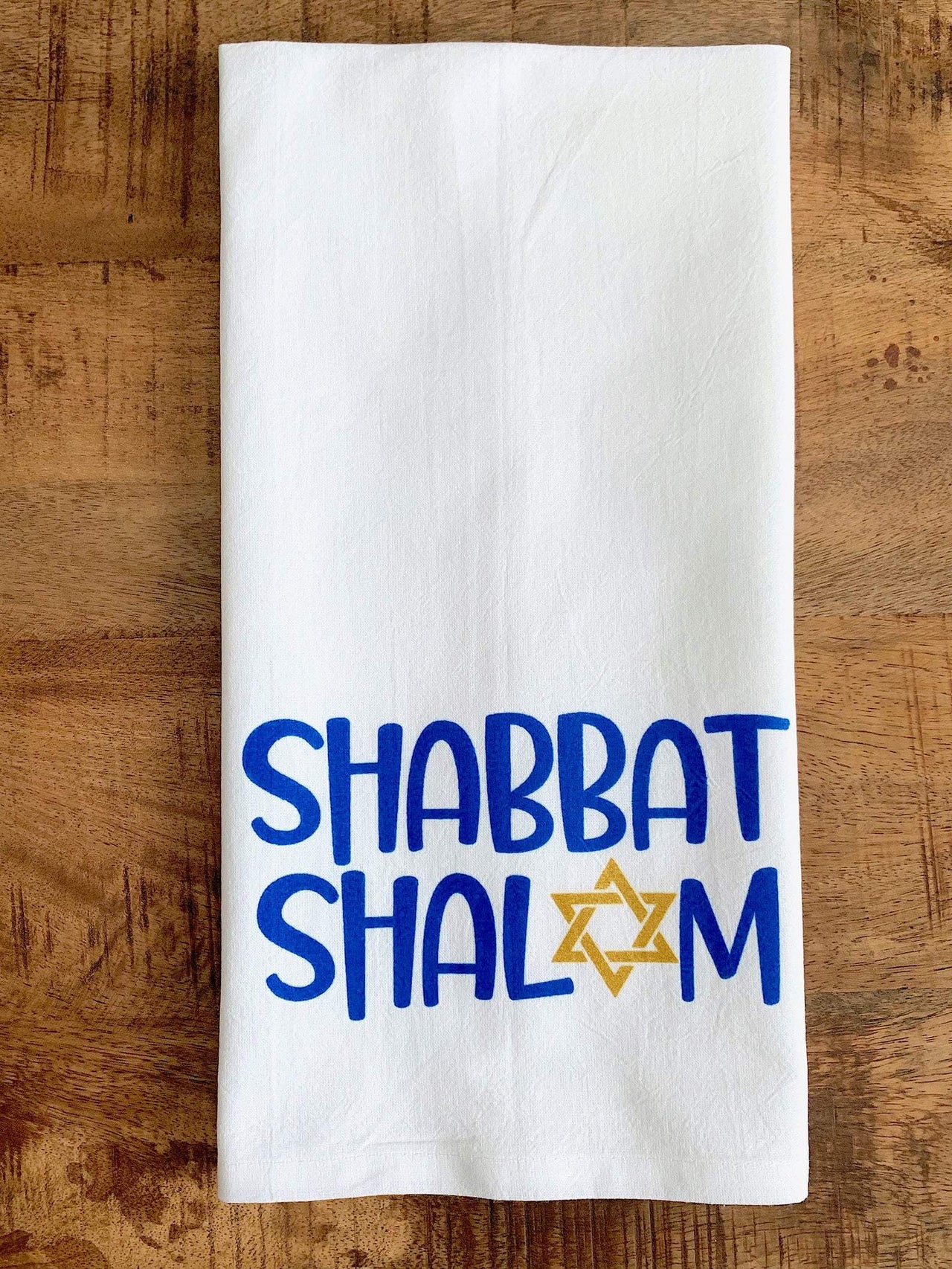 Kitchen Conversation - Shabbat Shalom Tea Towel - ModernTribe