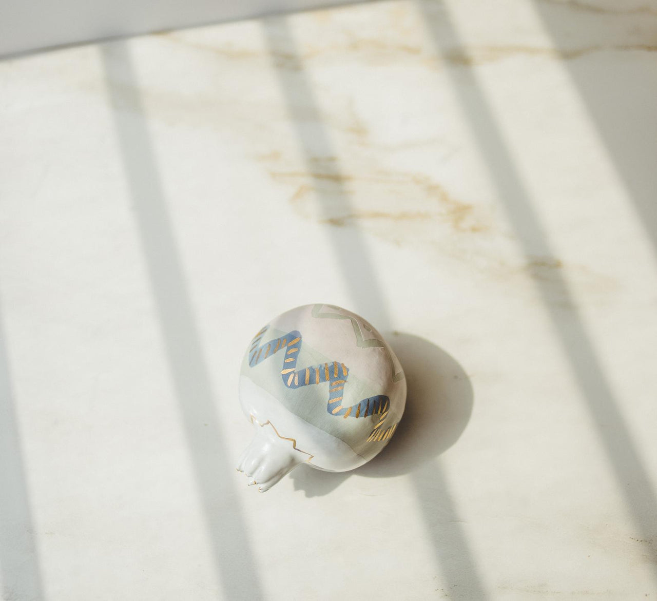 SIND Studio - Wavy Blue Pomegranate Sculpture by SIND Studio - ModernTribe