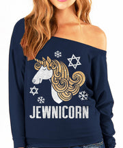 Other Sweatshirts Jewnicorn Glitter Slouchy Women’s Sweatshirt