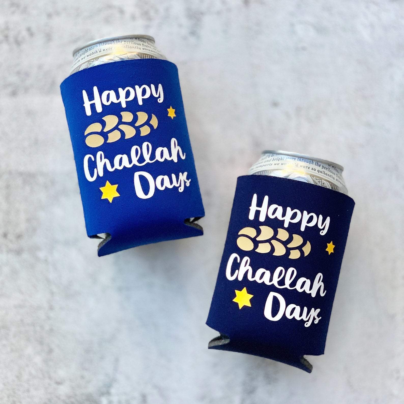 Other Decor Happy Challah Days Koozies - Set of 2