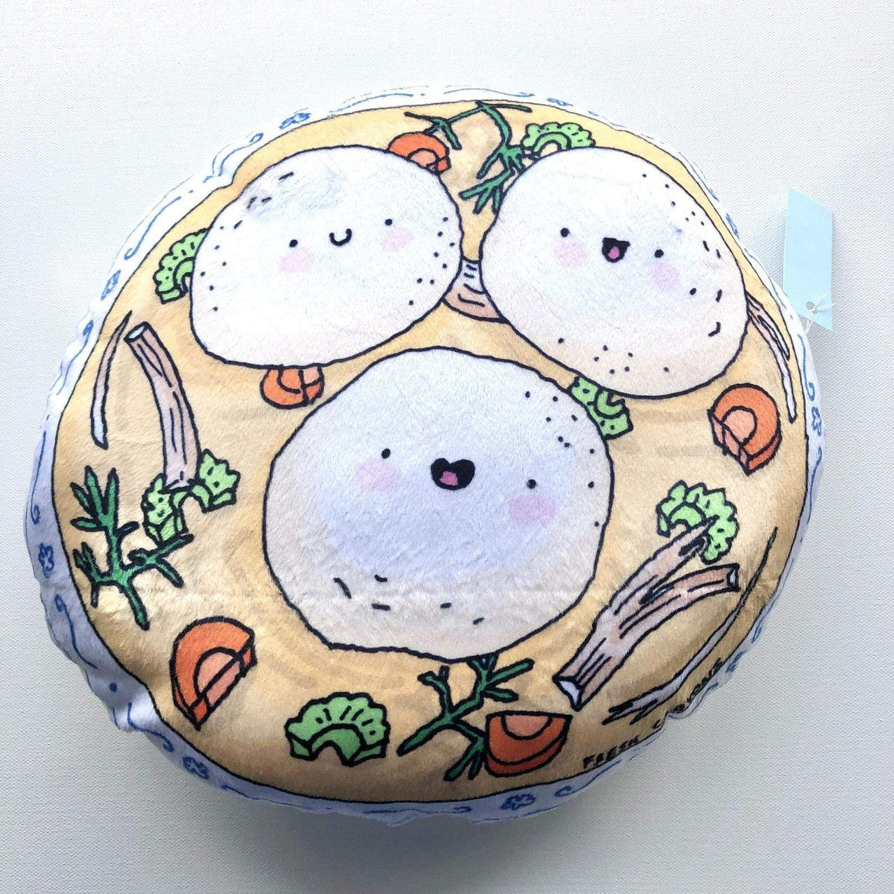 Fresh Crayons - Bubbe's Matzo Ball Soup Plush Pillow by Fresh Crayons - ModernTribe