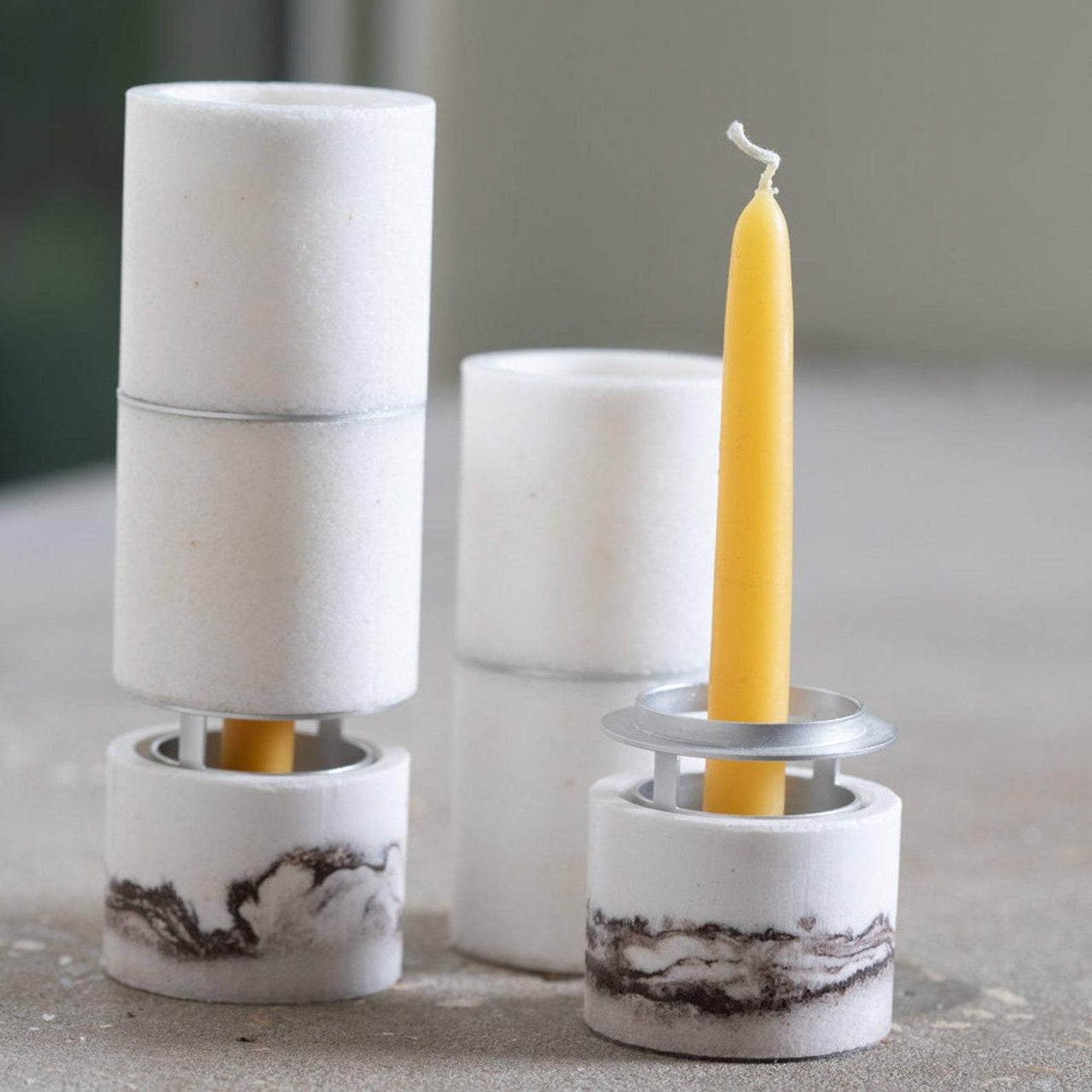 SaltwareDesign - Orra Candle Holders by SaltwareDesign - Silver - ModernTribe