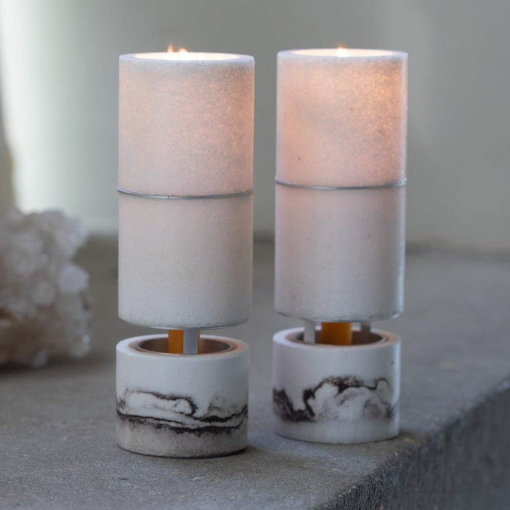 SaltwareDesign - Orra Candle Holders by SaltwareDesign - Silver - ModernTribe