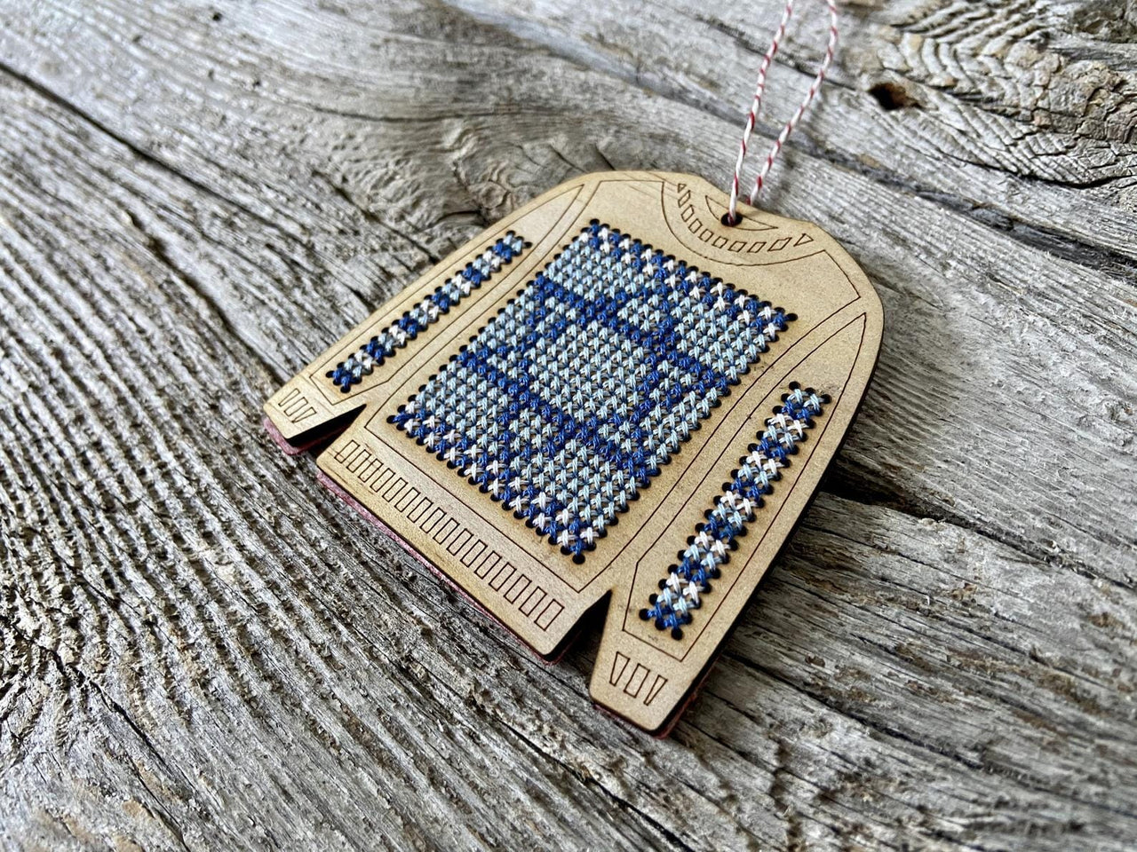 Canadian Stitchery - Ugly Star of David Sweater DIY Cross Stitch Ornament Kit - ModernTribe