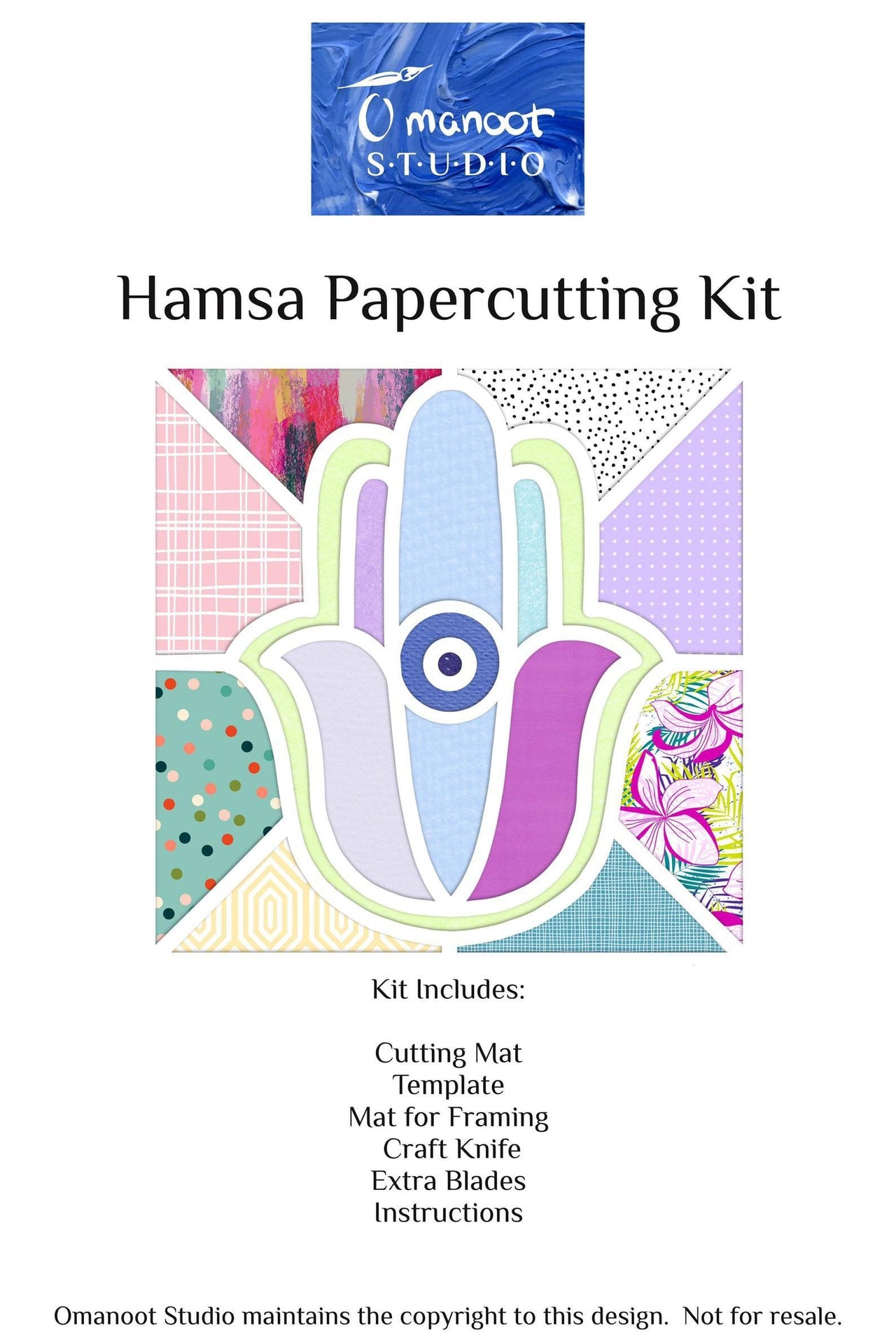 JKaplanDesigns - DIY Hamsa Papercutting Kit - ModernTribe