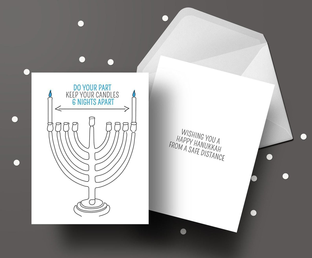 SweetLex - Quarantine Hanukkah Cards - Box of 3 - ModernTribe