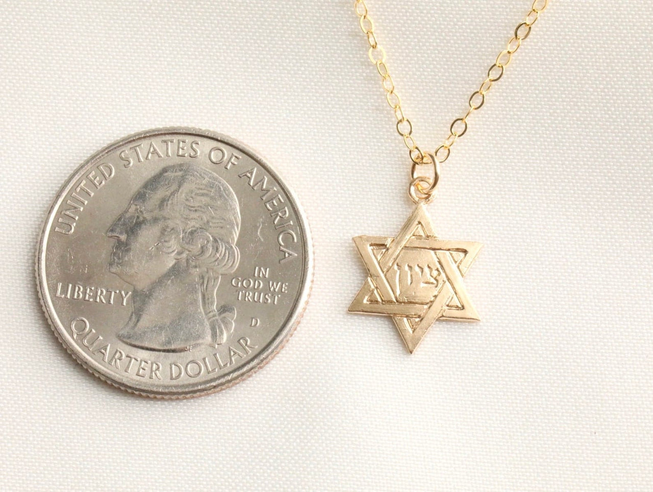 ModernTribe - Dainty Star of David Gold Necklace - ModernTribe