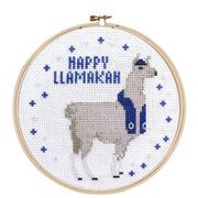 Michigan Craft Co. Crafts Default Happy Llamakah Cross Stitch Kit