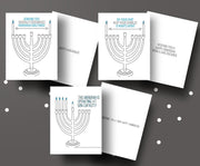 Menschions Cards Quarantine Hanukkah Cards - Box of 3