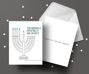 SweetLex Cards Quarantine Hanukkah Cards - Box of 3