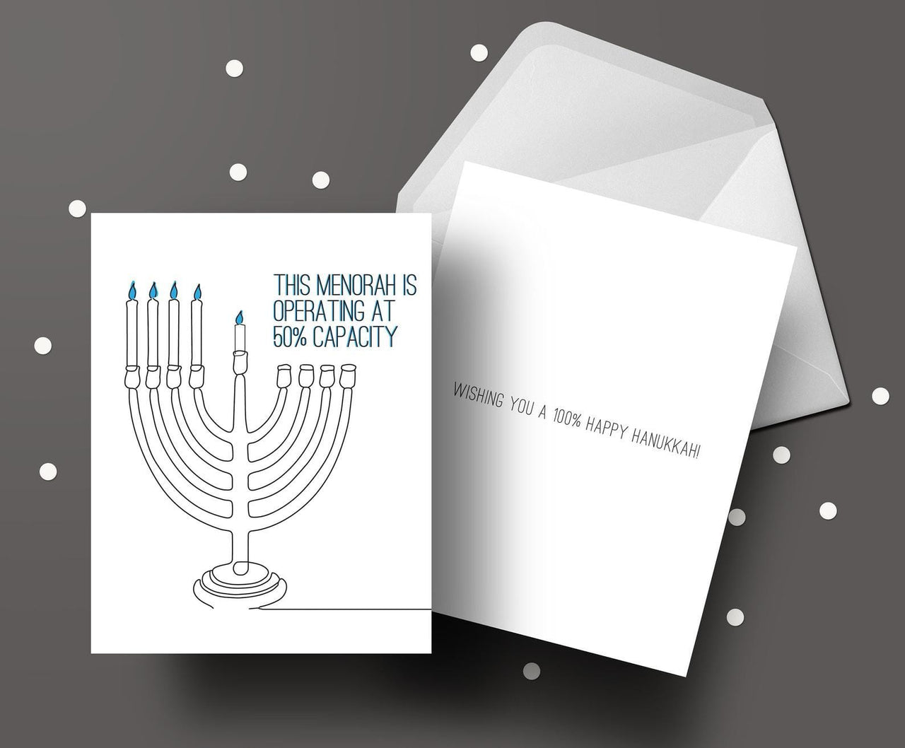 SweetLex - Quarantine Hanukkah Cards - Box of 3 - ModernTribe