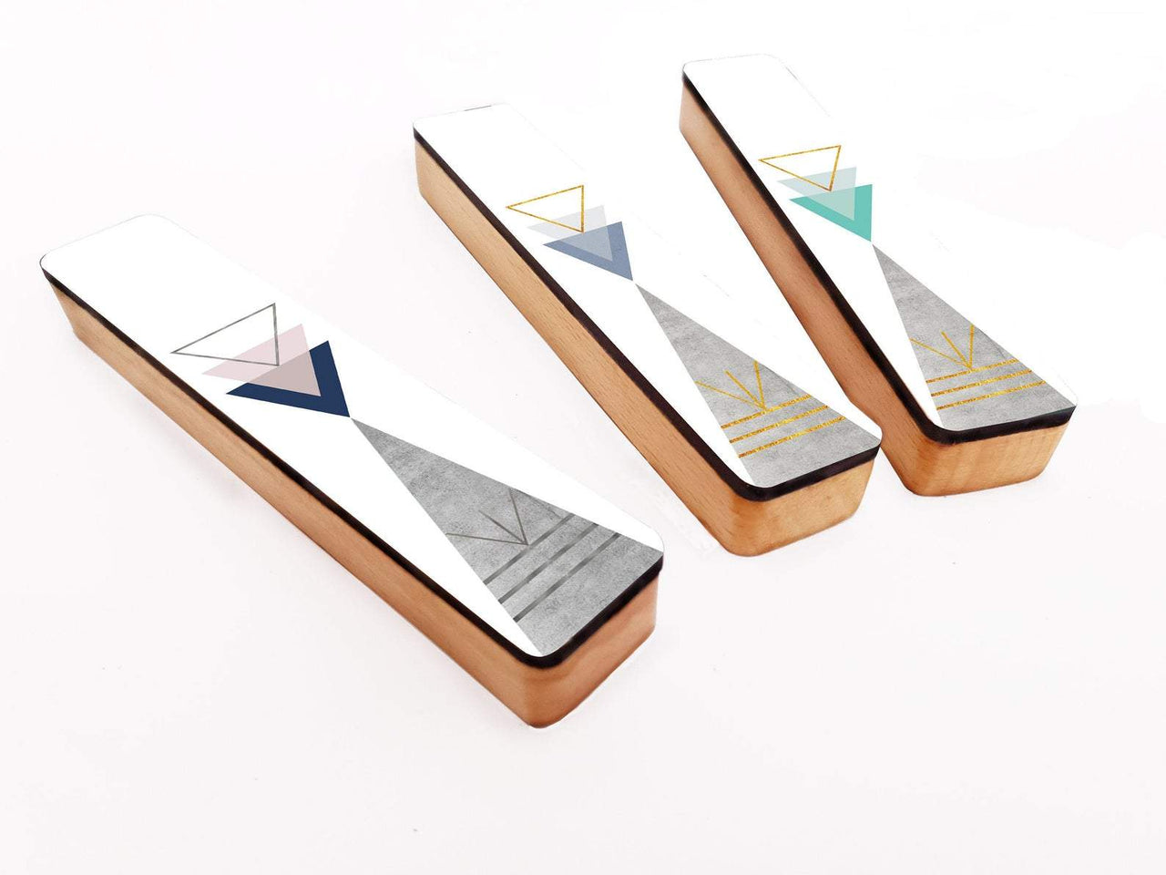 Gala Studio - Triangle Geometric Mezuzah by Gala Studio - Pink, Blue or Green - ModernTribe