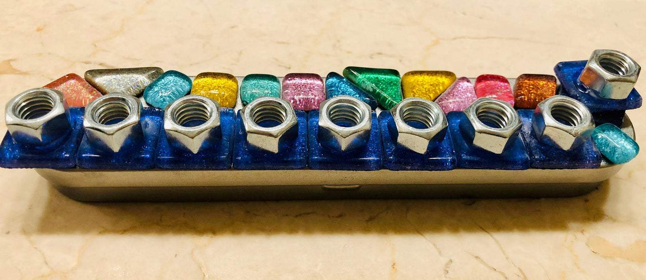 Aleph Bee Kids - Make Your Own Mosaic Menorah Kids Craft Kit - ModernTribe