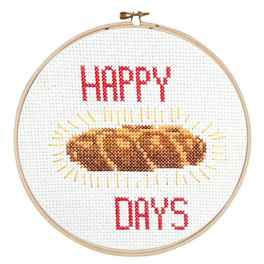 Michigan Craft Co. - Happy Challah Days Cross Stitch Kit - ModernTribe