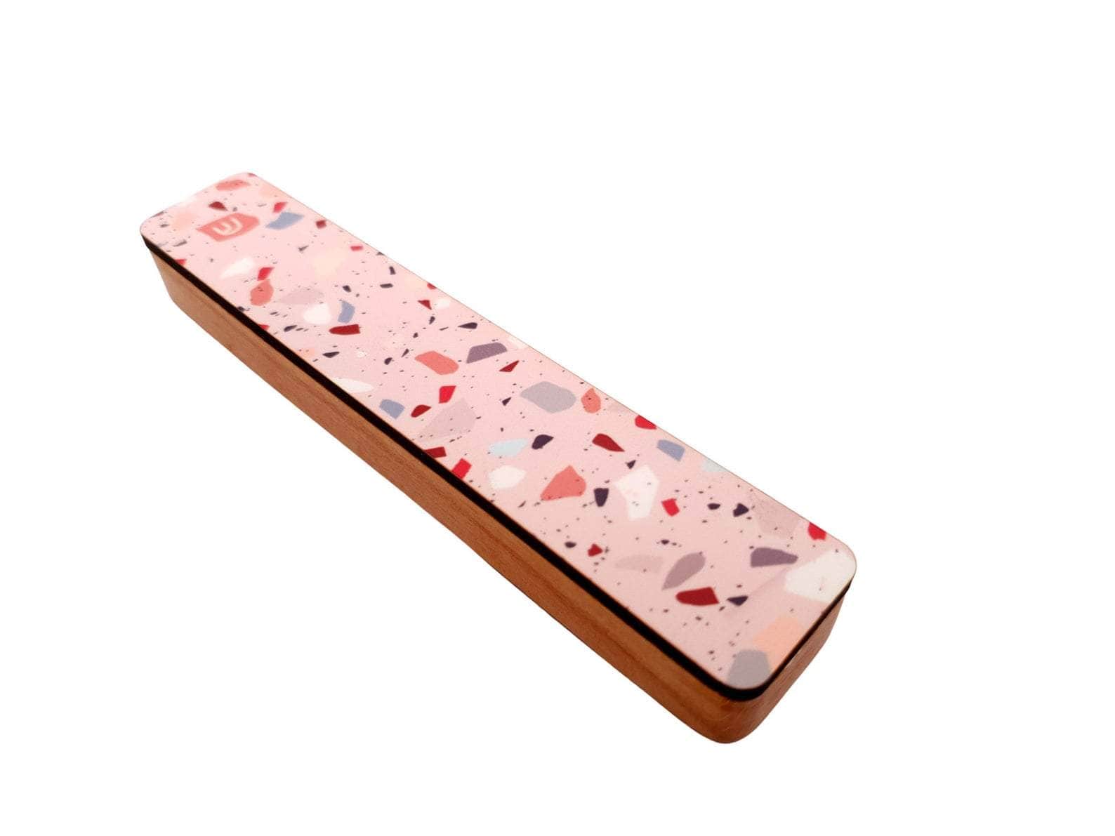 Gala Studio Mezuzahs Pink Terrazzo Geometric Mezuzah by Gala Studio - White, Gray or Pink