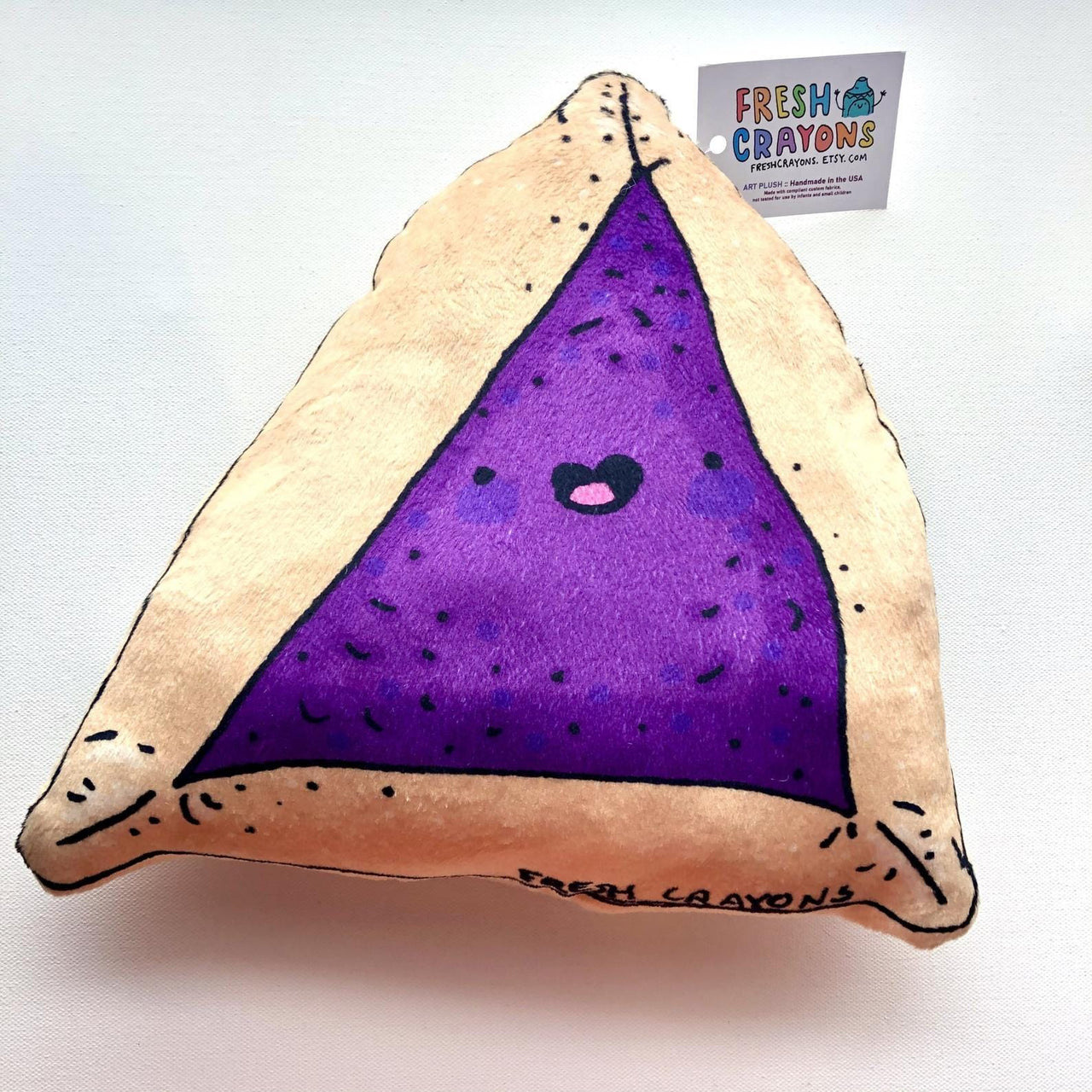 Fresh Crayons - Hamantaschen Plush Pillow by Fresh Crayons - ModernTribe