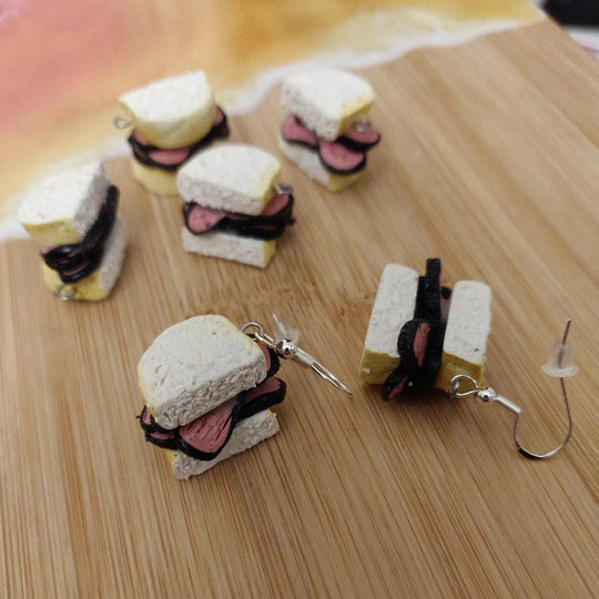 Pastrami on Rye Earrings