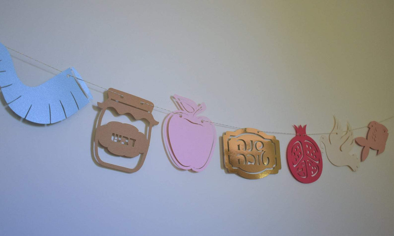 The KitCut - Rosh Hashanah Symbols Garland - ModernTribe