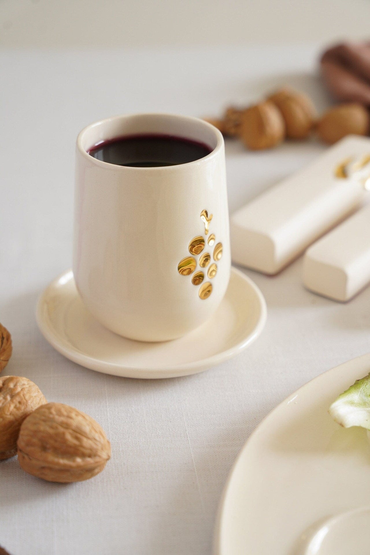 Yahalomis - Fruit of the Vine Kiddush Cup by Yahalomis - Gold - ModernTribe