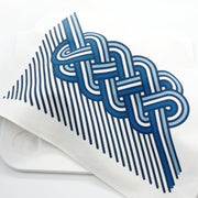 Studio Armadillo Challah Accessories Op-Art Cotton Challah Cover - Shades of Blue