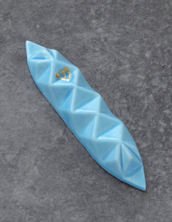 Studio Armadillo - Origami Mezuzah - Blue - ModernTribe